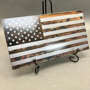 DIY Steel Patina Flag Crate